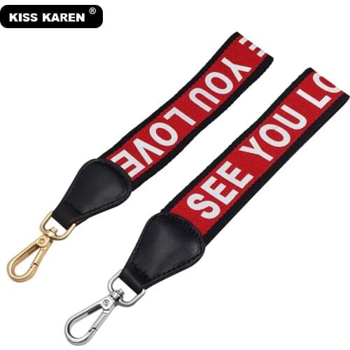 Gold/Silver Hook Strap Replacement Wristlet Straps Fashion Bag Strap for Clutches Cotton Straps Handbag Accessories