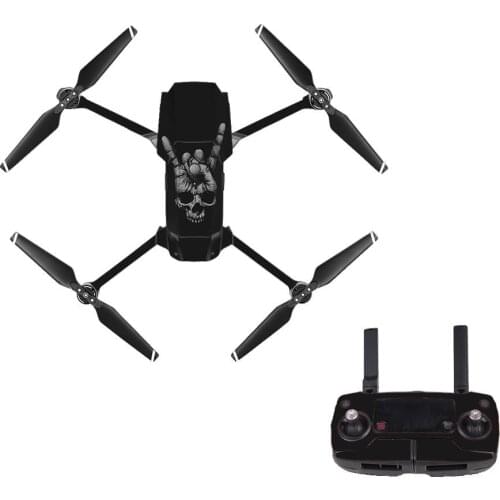 Skull Style 3 Decal Skin Sticker For DJI Mavic Pro Drone + Remote Controller + 3 Batteries Protection Film Cover