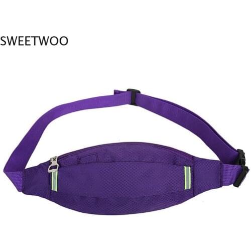 Luminous Portable waist pack for Men Women Fanny Pack Bum Bag Hip Money Belt Mobile Phone Bag Close-fitting Belt