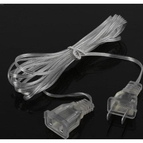 3m Power Extension Cable Plug Extender Wire For LED String Light Christmas Lights EU,US Plug L29K