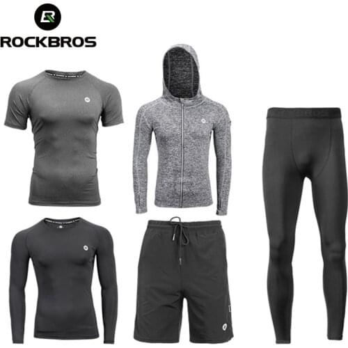 ROCKBROS Cycling Sets Men Women Quick Dry Bike Suits Running Joggers Training Gym Fitness Tracksuits Sport Sets Clothes