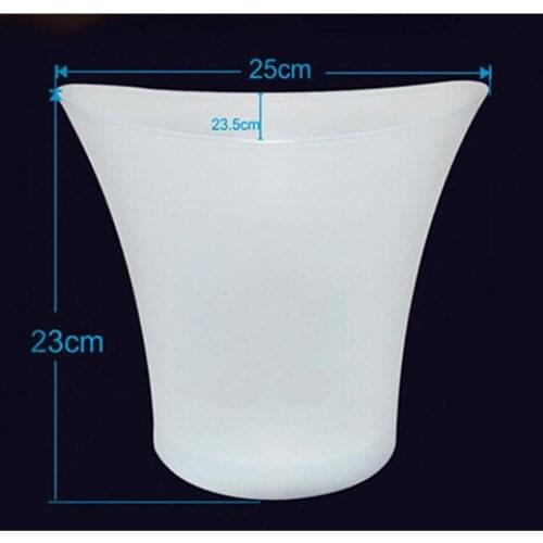 5L Waterproof Rechargeable LED Luminous Ice Buckets Colorful Changing ice cooler bar night club Champagne wine beer ice bucket