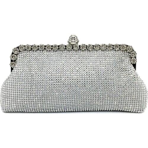 Woman Evening Bag Fashion Women Diamond Rhinestone Handbag Brand Designer Crystal Wedding Party Bag Purse Day Clutch with Chain