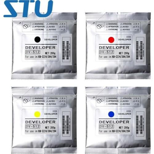 1Set CMYK New Compatible Developer for Konica Minolta bizhub C224 284 364 7828e 7822 C368