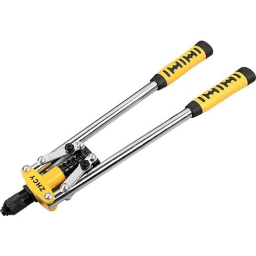 1pc Rivet Gun Double Handle Heavy Duty Hand Pull Manual Woodworking Metal Household Repair Tools