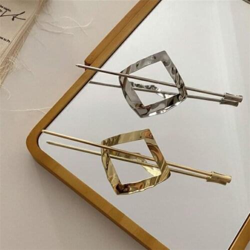1Pc Fashion Women Simple Geometric Shape Hairpin Insert Comb Hairpin Headwear For Girls Hair Sticks Versatile Hair Accessories