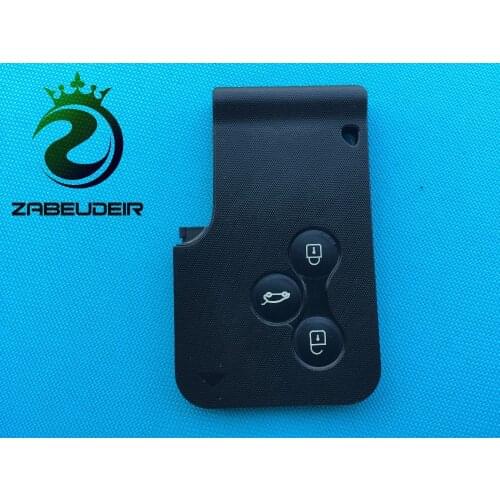 1Pc Replacement Key Shell For Renault Clio Megane Scenic Grand Scenic 3 Button Remote Card Case Blank No Logo No Blade Auto Part