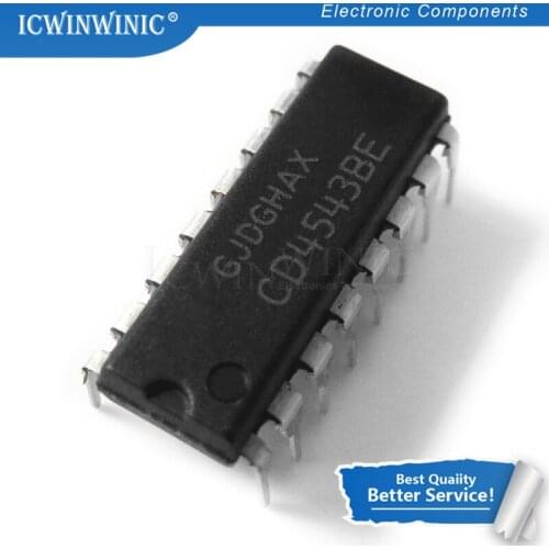 10piece CD4543BE CD4543 DIP16 DIP new original In Stock