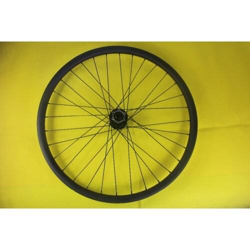 27.5er MTB DH DownHill mountain bike carbon front wheel 32mm width 34mm depth 110mm * M20 or 100mm * M15 hookless 650B beadless