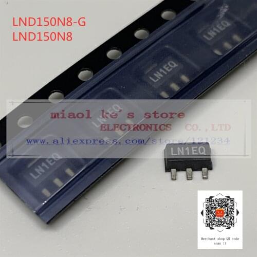 [5pcs-10pcs]100%New original; LND150N8-G LND150N8 - MOSFET N-Channel 500V 30MA(Tj) 1.6W(Ta) SOT89-3/TO-243AA