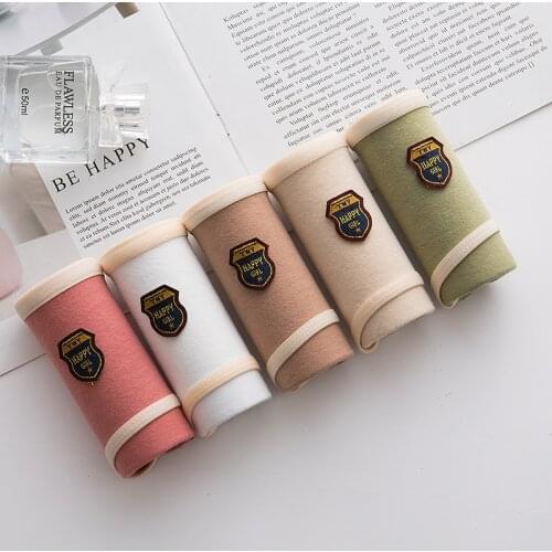 5 Pcs/lot Panties Women Cotton Underwear Sexy Lingeries Breathable Women Briefs Traceless Cute Underpants New