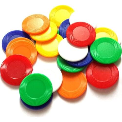 50Pcs/ set 2021 New Foreign Trade PS Plastic Chips, Mahjong Accessories Chips, Sun Flower Game Coin Props