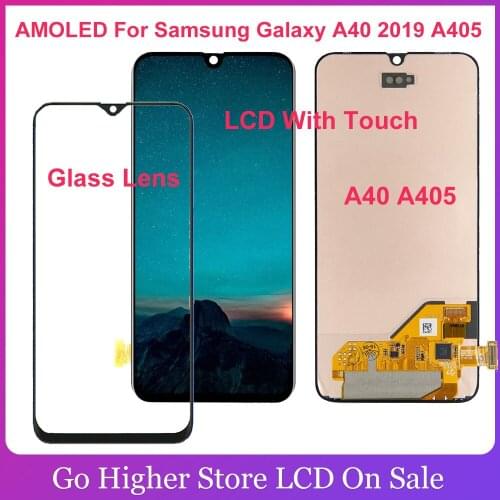 AMOLED For Samsung Galaxy A40 2019 LCD A405 A405F/DS A405F A405FD A405A LCD Display Digitizer Assembly