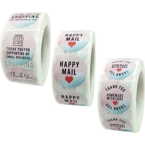 Floral 'Thank you for supporting my small business' Stickers Seal Labels for Business Gift Packaging Decor Stationery Stickers