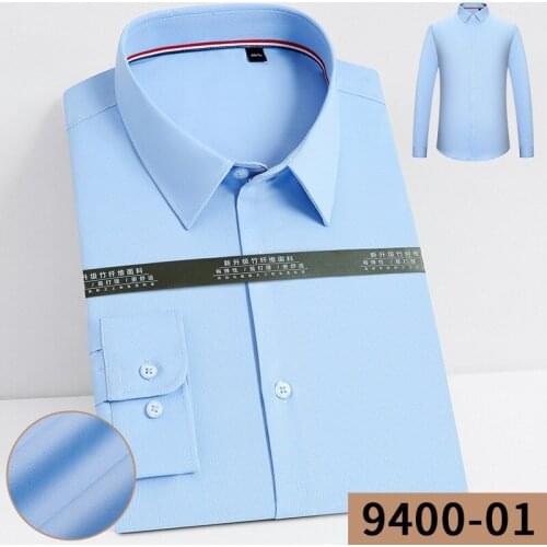 Business Pure Color Non-iron Professional Longsleeve Shirt for Men Slim Fit Shirt Men Work Shirt Mens Fashion Clothing Trends