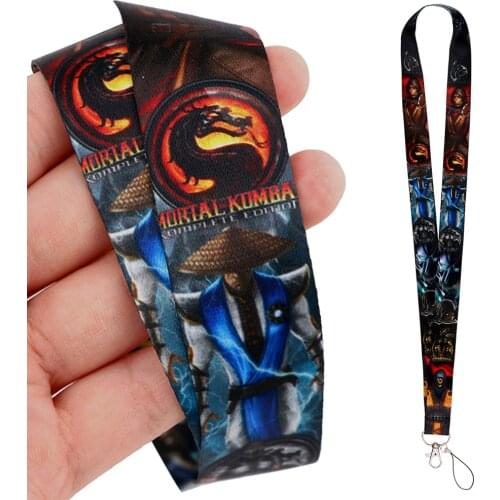 DZ2216 Fighting Games Key lanyard Car Keychain Personalise Office ID Card Pass Gym Mobile Phone Key Ring Badge Holder Jewelry