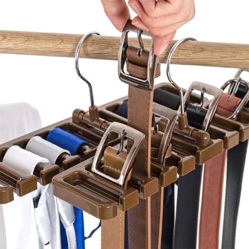 Home Multifunctional Belt Storage Rack Large Tie Rack Silk Scarf Hanger Home Storage Organizer