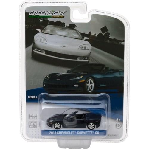 GreenLight 1:64 2013 Chevy Corvette Convertible Night Race Alloy model car Metal toys for childen kids diecast gift