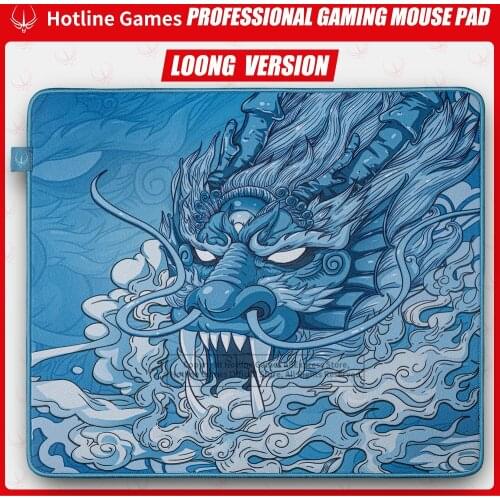 Hotline Games Gaming Mouse Pad T-series Chinese Dragon LOONG (40cm×45cm) ,Smooth Surface,Stitched Edges,Non-Slip Base Mousepad