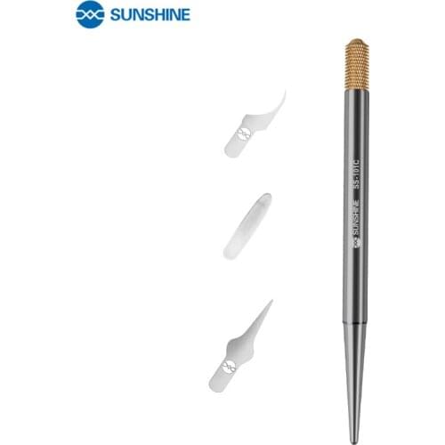 SUNSHINE SS-101C Multifunctional CPU IC Glue Remover Knife For Mobile Phone Repair Xiaomi iPhone Motherboard BGA Glue Scraper
