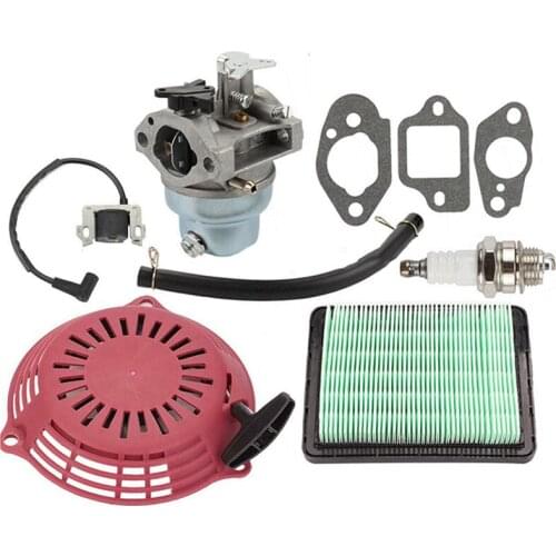 Bundle Deal Honda GCV160 GCV135 Carburetor Kit Recoil Starter Air Filter Spark Plug Ignition Coil Fuel Tube Gasket