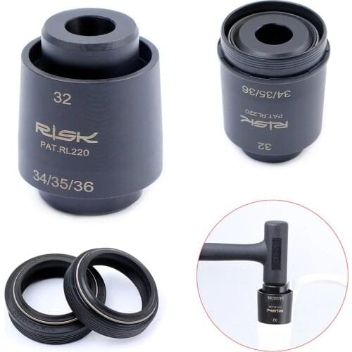 MTB Bike Front Fork Bicycle Dust Seal Installation Tool Kit For Fox Rockshox 32/34/35/36/40mm Pipe Diameter Driver Tool