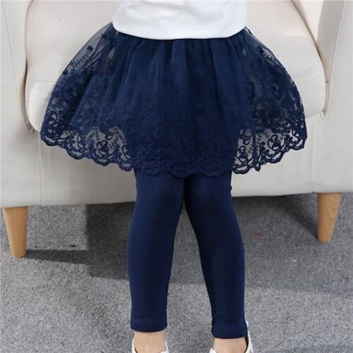 Baby Girls Leggings Toddler Girl Fall Clothes 2021 Culottes Pants Ballet Trousers Kids Comfortable Solid Color Sweet Leggings