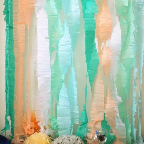 3M Fringed Party Streamers Tissue Paper Fringe Garland DIY Fringe Curtain Banner Photo Backdrop Wedding Birthday Showers Decor