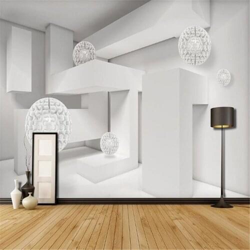 Milofi wall covering wallpaper mural 3d solid geometric ball modern building space TV background wall