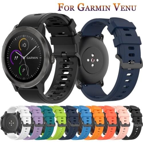 New For Garmin 245 Strap Soft Silicone Watch Band Sports Strap For Forerunner 245M/645/Vivoactive 3/Venu/Venu SQ Bracelet Correa