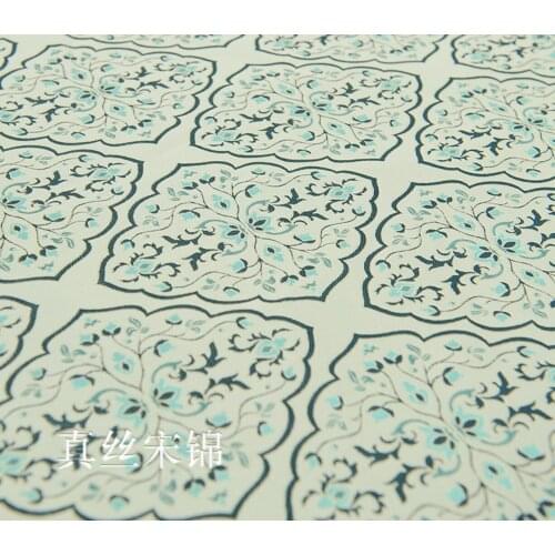 Natural environmental protection material HD digital spray silk fabric processing square scarf fabric cloth B304