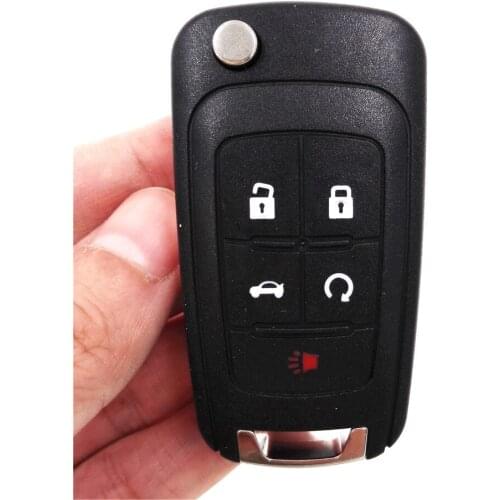 New A+ Quality Flip Remote Car Key Shell 5 Buttons For Chevrolet with logo,car case for car