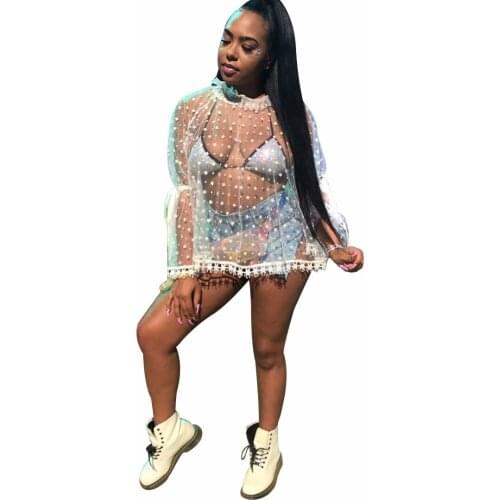 New Arrive Women Solid Shirt Long Sleeve Lace Cute T-Shirt Summer Tops For Women Mesh Clothes LM968