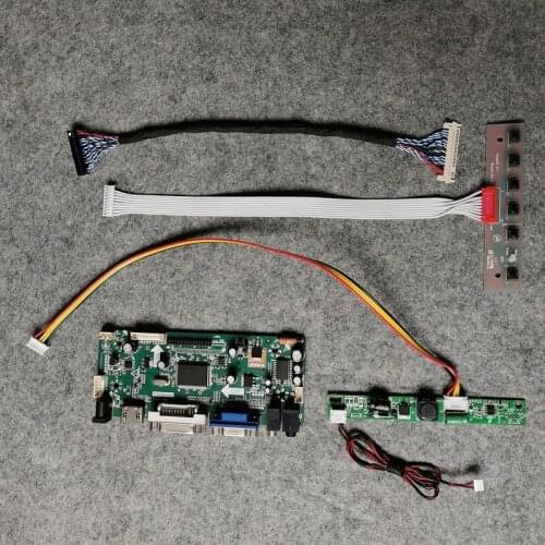 30-Pin LVDS LCD panel controller board WLDE 60Hz M.NT68676 DIY kit VGA+DVI Fit LM190E09/LM190E0A/LM190E0C matrix 1280*1024