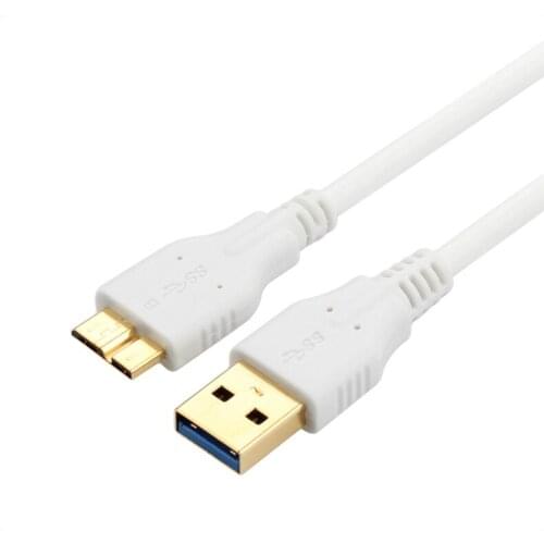 Factory direct sales AM-MicroB gold-plated cable USB3.0 mobile hard disk data cable Note3 charging cable