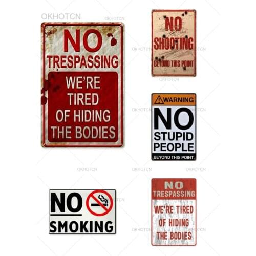 Retro Style Prohibit Unauthorized Access To The Sign Metal Sign Video Surveillance Sign 20X30CM Wall Decoration Yard Sign Metal