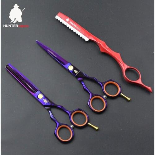 30% Off HT9131 Stainless Steel 5.5" Hair cutting scissors set professional grooming shears kit clipper hairdressing trimmer snip
