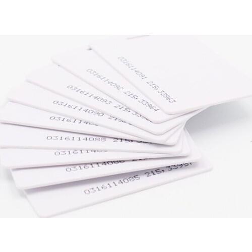 125Khz RFID TK4100 EM4200 Thick Clamshell Proximity Smart Card for Access Controls