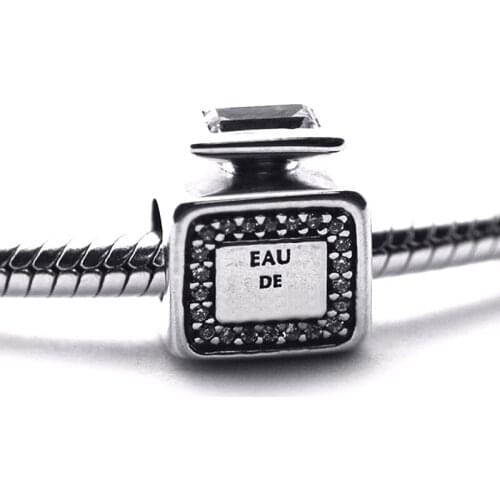 Fit Pandora Bracelets 925 Original Signature Scent Charm Sterling Silver Charms Beads for DIY Making Women Jewelry Berloques