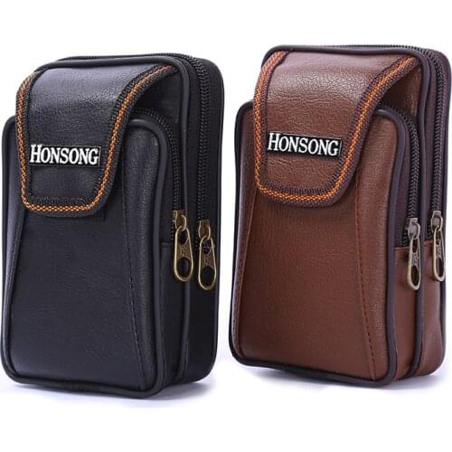 BISI GORO outdoor small phone coin waist bag Wear belt pocket porta tarjetas heuptas heren casual waist pack porta tarjetas