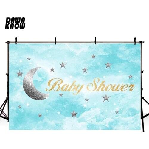 DAWNKNOW Stars Vinyl Photography Background For Baby Happy Birthday Photo Shoot Backdrop For Birthday Party Photo Studio G746