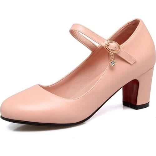 New spring/summer sweet cingulate thick with high with round head light mouth size 43 womens shoes size 32-1827