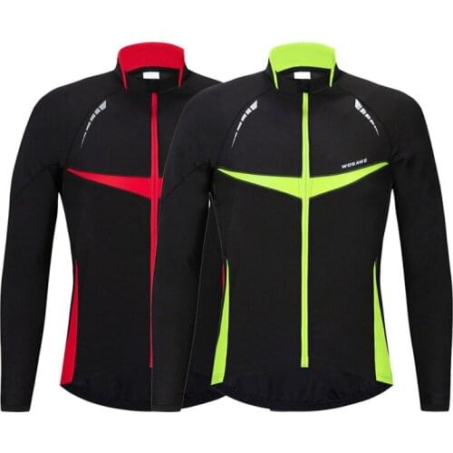 Winter Cycling Jacket Men Women Thicken Fleece Bicycle Jacket Warm Wind Coat Red Green Windproof Softshell Mountain Bike Jacket