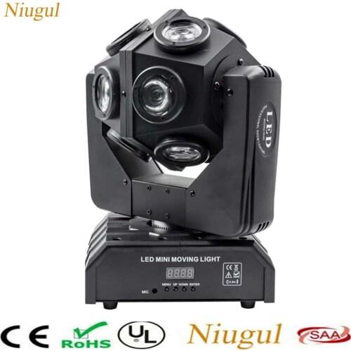 12X10W RGBW 4in1 LED Beam Light DMX512 LED Football Moving Head Light Professional DJ/Bar/Show/Stage Lighting LED Stage Machie