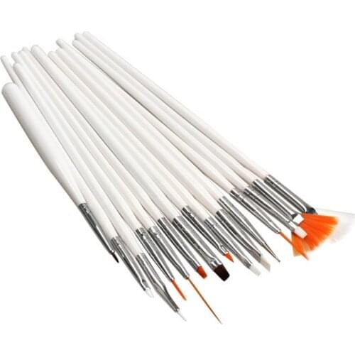 15 Pcs Nail Art Tips Design Paint Dot Draw Pen Brush Decoration Nail Kits