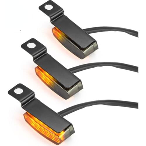 2PCS Motorcycle LED running water turn signal for Honda Yamaha Kawasaki brake clutch lever Motorebike flashing light