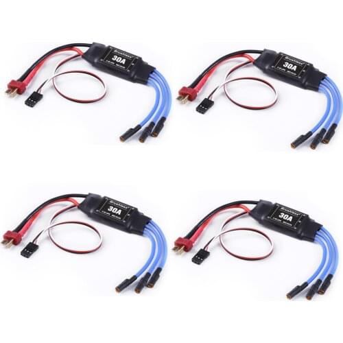 4pcs/lot Rc Brushless 30A ESC 2-4S Electric Speed Controller with 5V 2A BEC For Rc Multicopter helicopter