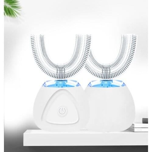 6Set/Lot Charging Silicone Electric Toothbrush U Shaped Household Soft Bristle Automatic Ultrasonic Vibration Toothbrush HA2000