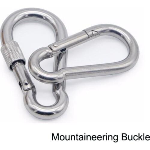 Mountaineering buckle Carabiner Clip Multifunctional Spring Snap Carabiner Quick Link Lock Ring Hook Hammock Swing