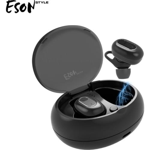 TWS Wireless Headphones 5.0 True Bluetooth Earbuds IPX5 Waterproof Sports Earpiece 3D Stereo Sound Earphones With Charging Box